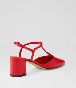 Women I LOVE BILLY Heels-Essik Cherry Patent Pu Heels