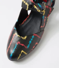 Women I LOVE BILLY Flats-Estella Black Bright Flat Shoes