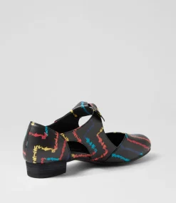 Women I LOVE BILLY Flats-Estella Black Bright Flat Shoes
