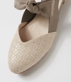 Women I LOVE BILLY Flats-Estella Putty Taupe Embossed Flat Shoes