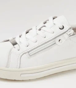 Women SUPERSOFT Comfort|Sneakers-Evone White Leather Sneakers
