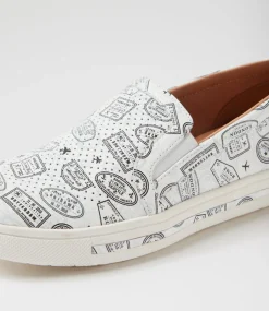 Women SUPERSOFT Comfort|Sneakers-Exercise Black Grey Travel Stamp Leather Sneakers