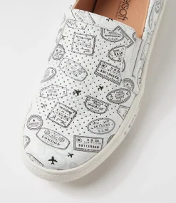 Women SUPERSOFT Comfort|Sneakers-Exercise Black Grey Travel Stamp Leather Sneakers