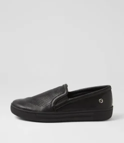 Women SUPERSOFT Comfort|Sneakers-Exercise Black Leather Sneakers