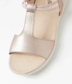 Women I LOVE BILLY Flats|Sandals-Extello Champagne Sandals