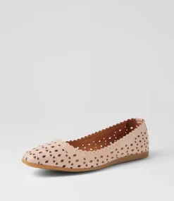 Women DIANA FERRARI Flats-Fahey Blush Leather Flat Shoes