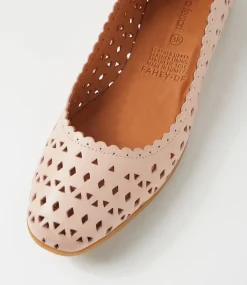 Women DIANA FERRARI Flats-Fahey Blush Leather Flat Shoes