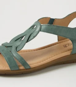Women SUPERSOFT Flats|Sandals-Famie Ocean Leather Sandals