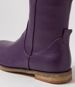 Women I LOVE BILLY Boots-Faraday Purple Knee High Boots