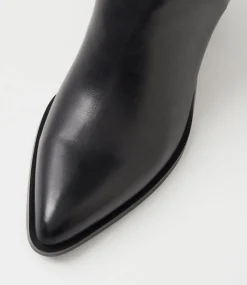 Women DIANA FERRARI Boots-Farally Black Leather Knee High Boots