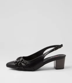 Women I LOVE BILLY Heels-Fasker Black Heels
