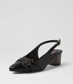 Women I LOVE BILLY Heels-Fasker Black Heels