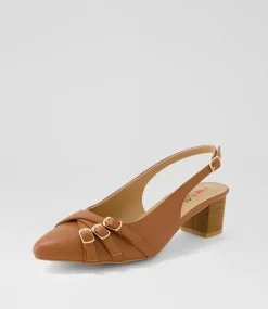 Women I LOVE BILLY Heels-Fasker Dark Tan Heels