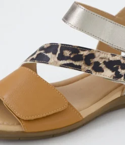 Women SUPERSOFT Comfort|Flats-Fast Tan Leopard Multi Sandals