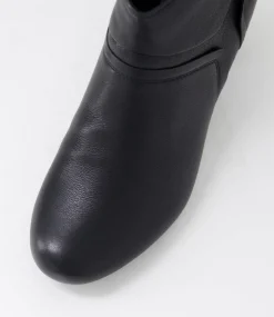 Women SUPERSOFT Boots|Comfort-Fayie Black Leather Ankle Boots