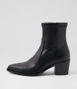 Women DIANA FERRARI Boots-Fearnot Black Stretch Ankle Boots