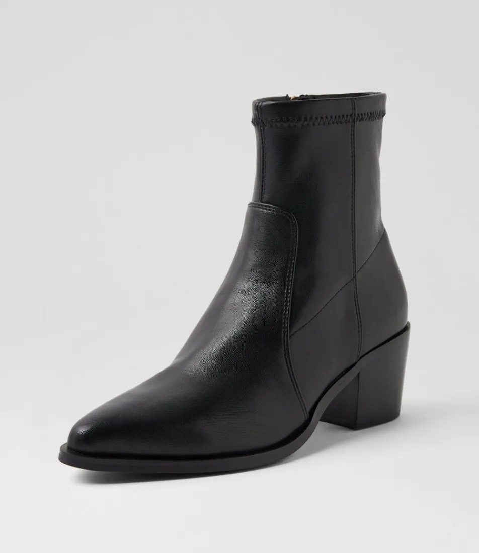 Women DIANA FERRARI Boots-Fearnot Black Stretch Ankle Boots