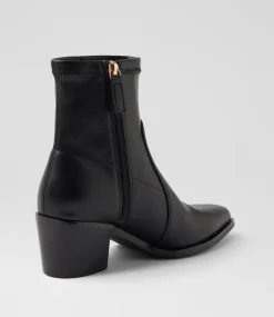 Women DIANA FERRARI Boots-Fearnot Black Stretch Ankle Boots