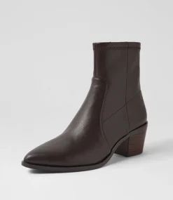 Women DIANA FERRARI Boots-Fearnot Choc Stretch Ankle Boots