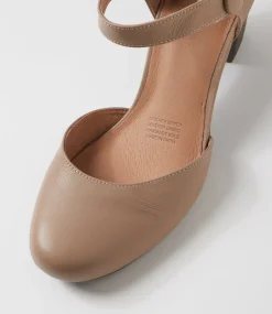 Women SUPERSOFT Dress|Comfort-Felicia Taupe Leather Heels