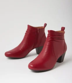 Women SUPERSOFT Boots|Comfort-Feliciity Pinot Leather Ankle Boots