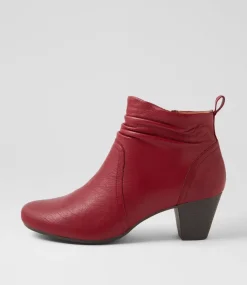 Women SUPERSOFT Boots|Comfort-Feliciity Pinot Leather Ankle Boots