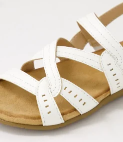 Women I LOVE BILLY Flats|Sandals-Ferne White Sandals