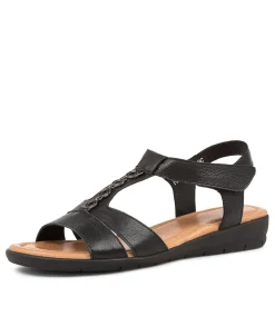 Women SUPERSOFT Flats|Comfort-FERRARO2 SU BLACK LEATHER