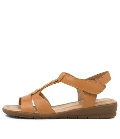 Women SUPERSOFT Flats|Comfort-FERRARO2 SU DK TAN LEATHER