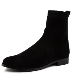 Women DIANA FERRARI Boots-FINKIS BLK STRTCH MIC SDE