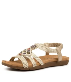 Women I LOVE BILLY Flats|Sandals-FIORENTE BEIGE MULTI