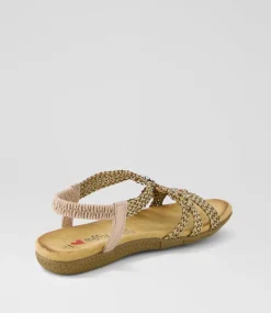 Women I LOVE BILLY Flats|Sandals-Fiorente Cafe Multi Sandals
