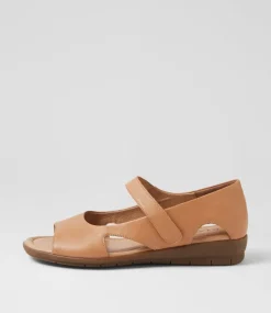 Women SUPERSOFT Comfort|Flats-Fleure Spice Leather Sandals