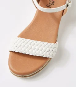Women I LOVE BILLY Heels|Sandals-Fleurie White Multi Sandals