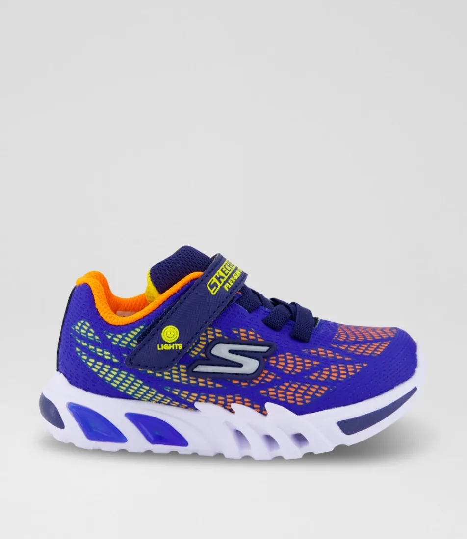 SKECHERS Sport School Shoes-Flex Glow Elite Toddler Orange Sneakers