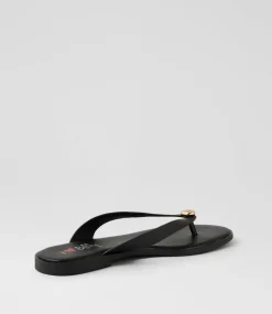 Women I LOVE BILLY Flats|Sandals-Forano Black Sandals