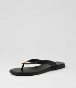 Women I LOVE BILLY Flats|Sandals-Forano Black Sandals
