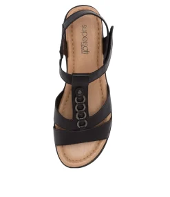 Women SUPERSOFT Comfort|Flats-FRANKIE2 BLACK LEATHER