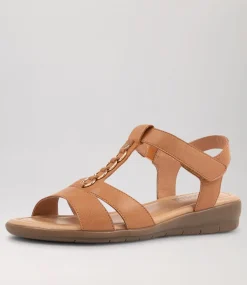 Women SUPERSOFT Comfort|Flats-Frankie2 Dark Tan Leather Sandals