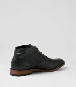 C88 by COLORADO Boots|Casuals-Fred Black Lace Up Boots