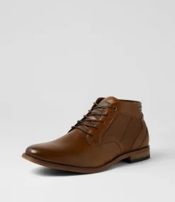 C88 by COLORADO Boots|Casuals-Fred Cognac Lace Up Boots