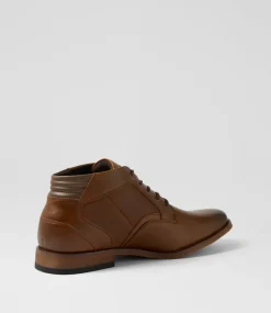 C88 by COLORADO Boots|Casuals-Fred Cognac Lace Up Boots