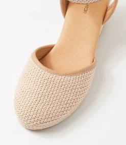 Women DIANA FERRARI Heels-Fremontt Stone Camel Woven Leather Heels