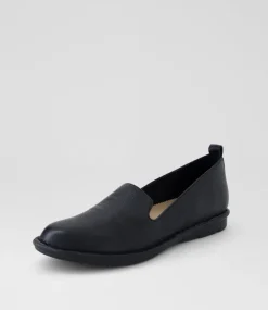 Women SUPERSOFT Comfort|Loafers-Frutie Black Leather Loafers