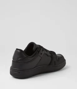 COLORADO Sport School Shoes|Junior School Shoes-Funk Jnr Lace Black Leather Sneakers