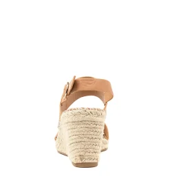 Women TOP END Espadrilles|Wedges-GAGA TAN LEATHER