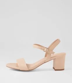 Women DIANA FERRARI Heels|Sandals-Gaila Nude Leather Sandals