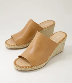 Women TOP END Heels|Sandals-Gailie Tan Natural Rope Leather Sandals