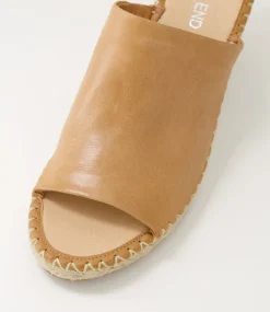 Women TOP END Heels|Sandals-Gailie Tan Natural Rope Leather Sandals