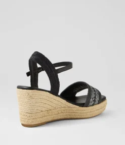 Women I LOVE BILLY Espadrilles|Heels-Galline Black Multi Sandals